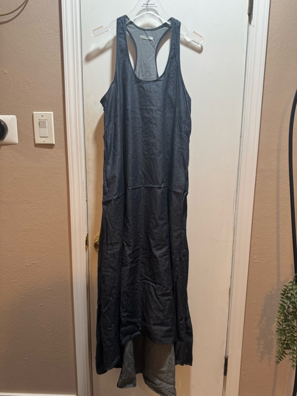 Preowned Gap Saira Denim Racerback Dress In Size L
